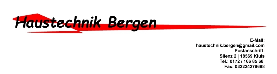 Logo der Firma Haustechnik Bergen.